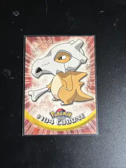 2000 Topps Pokemon TV Animation Edition Series 2 Cubone #104 Blue logo - Image 1