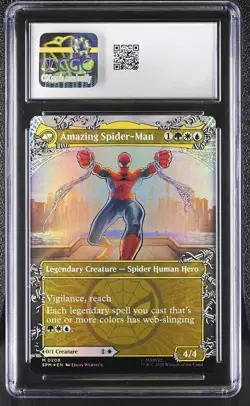 PETER PARKER Marvel's Spider-Man Borderless Foil Mythic CGC 10 MTG - Image 2
