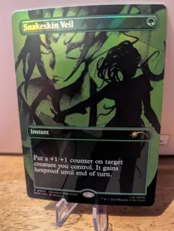 MTG Magic The Gathering Standard Showdown Borderless Promo Foil 5 Snakeskin Veil - Image 1