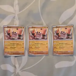 Pokemon Klawf Lot (3x) 105/182 Reverse Holo - Image 1