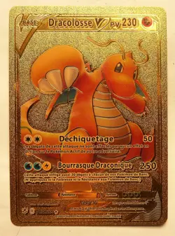 Carte Pokemon Dore - FRANCE - Neuf - dracolosse v - Image 1