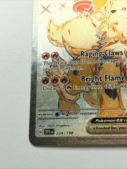 Arcanine ex Pokemon Scarlet & Violet Base Set 224/198 Near Mint - Image 2