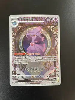 Pokemon Mismagius Sv02: Paldea Evolved Illustration Rare Holo 212/193 90HP Card - Image 1