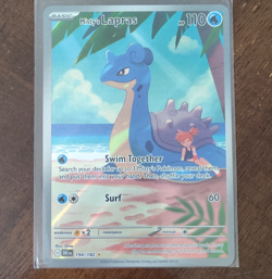 Pokemon Misty's Lapras 194/182 SV10 Destined Rivals IR Holo English 110 HP - Image 1