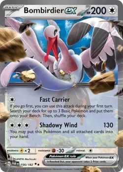 Bombirdier ex (#156/182) - Holofoil SV - Paradox Rift LP Pokemon - Image 1