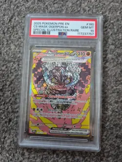 Pokemon TCG - Cornerstone Mask Ogerpon Ex 160/131 - Prismatic Evolutions- PSA 10 - Image 1