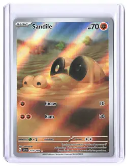 Sandile 216/198 Illustration Rare Scarlet & Violet Pokemon Near Mint - Image 1