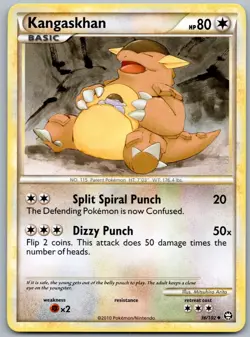 Pokemon TCG Kangaskhan Triumphant 36/102 Regular LP - Image 1