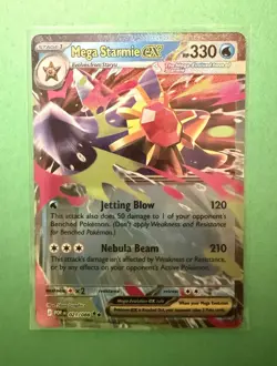 Mega Starmie ex 021/088 ME03 Perfect Order Holo Double Rare Pokemon NM-MT Card - Image 1