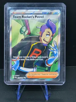 Pokemon TCG Destined Rivals Ultra Rare Team Rocket’s Petrel 226/182 - Image 1