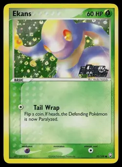 Pokemon Card - Ekans Team Rocket Returns 55/109 Reverse Holo Stamped - Image 1