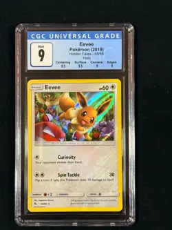 Eevee Pokemon (2019) Hidden Fates - 48/68 Holo CGC 9 - Image 1