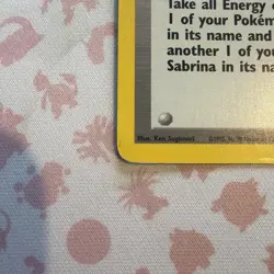 Vintage Pokemon TCG WOTC Sabrina Trainer Gym Challenge Holo Rare 20/132 LP/MP - Image 3