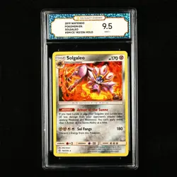 TQG 9.5 MINT+ 2019 Pokemon ENG Solgaleo 142/236 Holo - Image 1