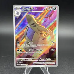 Pokemon Tyranitar Illustration Rare Holo Sv02 Paldea Evolved 222/193 2023 - Image 1