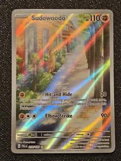 Pokemon TCG Sudowoodo 219/193 Paldea Evolved (PAL) Illustration Rare 2023 NM - Image 1