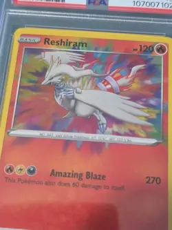 2021 Pokemon SWSH Reshiram #017 Shining Fates PSA 10 - Image 3