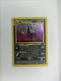 German houndoom Neo Revalation Pokemon TCG Heavy Played 8/64 - Image 1