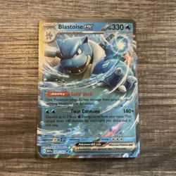 Pokemon Blastoise ex 330 HP Double Rare Holo Sv: Scarlet & Violet 151 009/165 - Image 1