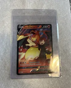 Pokemon Charizard V Promo Holo SWSH050 Sword & Shield 220 HP Fire Spin - Image 1
