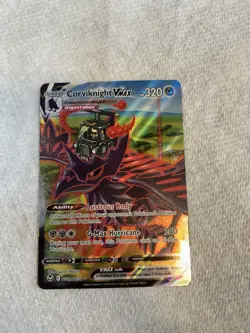 Pokemon Corviknight VMAX Ultra Rare Holo Silver Tempest 320 HP TG19/TG30 - Image 3