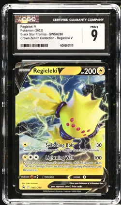 Pokemon Regieleki V SWSH280 Black Star Promos CGC 9 - Image 1