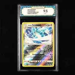 TQG 9.5 MINT+ 2019 Pokemon ENG Alolan Sandslash 138/236 R - Image 1