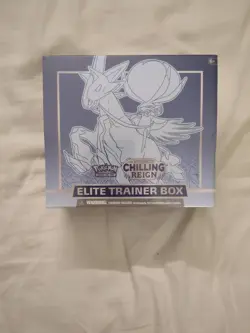 2021 POKEMON S & S CHILLING RAIN ELITE TRAINER NEW FACTORY SEALED ICE CALYREX - Image 1
