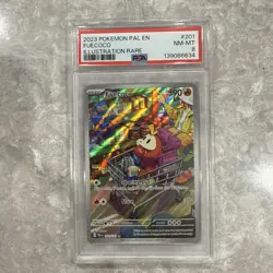 2023 POKEMON PAL EN-PALDEA EVOLVED ILLUSTRATION RARE #201 FUECOCO PSA 8 - Image 1