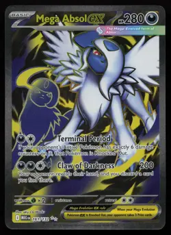 Mega Absol ex 161/132 Full Art Ultra Rare Mega Evolution Pokemon NM - Image 1