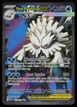 Mega Abomasnow ex 157/132 Full Art Ultra Rare Mega Evolution Pokemon NM - Image 1