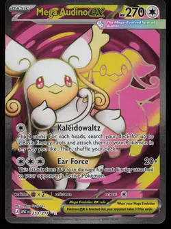 Mega Audino ex 253/217 Full Art Ultra Rare ME: Ascended Heroes Pokemon NM - Image 1