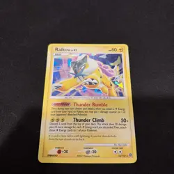 Raikou 16/132 Holo Rare Secret Wonders Pokemon Holo Lightly Played - Image 1
