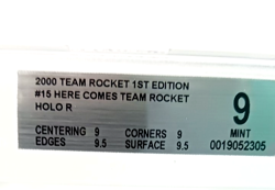 2000 Pokemon Team Rocket's 1st Edition Rare Holo Rocket's Sneak Attack BGS 9 M - Image 3
