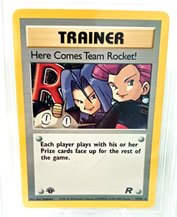 2000 Pokemon Team Rocket's 1st Edition Rare Holo Rocket's Sneak Attack BGS 9 M - Image 5