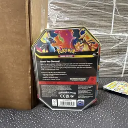 Pokemon Mega Charizard Tin Box Booster Promo Charizard 2014 English - Image 2