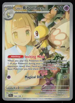 Lillie's Ribombee 164/159 Illustration Rare Journey Together Pokemon NM - Image 1
