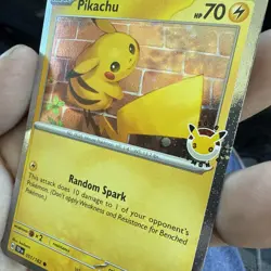Pokemon Pikachu 051/162 TEF Promo Stamped Holo Basic - Image 2