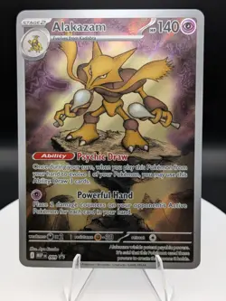 Pokemon TCG: Mega Evolutions Black Star Promo (009) Alakazam Illustration (NM) - Image 1