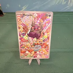 Pokemon Morpeko Illustration Rare Holo SV04 Paradox Rift 206/182 Basic 70 HP - Image 1