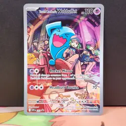 Team Rocket's Wobbuffet SVP 203 Black Star Promo Destined Rivals Pokemon TCG - Image 1