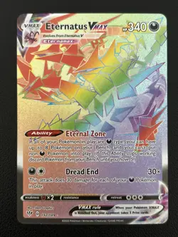 Eternatus VMax 192/189 Darkness Ablaze Rainbow Full Art Pokemon TCG - M/NM - Image 1