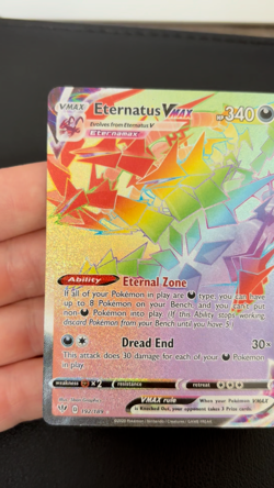 Eternatus VMax 192/189 Darkness Ablaze Rainbow Full Art Pokemon TCG - M/NM - Image 2