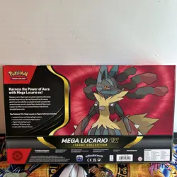 Pokemon TCG Mega Lucario Ex Premium Figure Collection - Brand New And Sealed! - Image 2