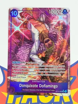 Donquixote Doflamingo Azure Sea's Seven SR Alt Art OP14-069 One Piece CCG - Image 1