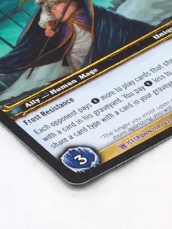 World Of Warcraft TCG Jaina, Lady Of Theramore Icecrown Rare Card 104/220 - Image 3