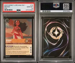 💥 2023 Disney Lorcana TCG 1st Chapter Moana PSA 10 Rare Foil #14 Gem Mint - Image 2