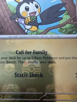 ENGLISH Emolga (Master Ball) Reverse 029/086 Black Bolt Pokemon - Image 2