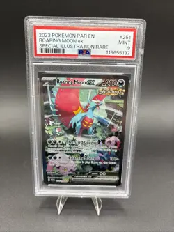 POKEMON PSA 9 2023 SV Paradox Rift Roaring Moon ex 251/182 SIR - Image 1