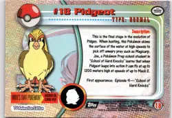 Topps Pokemon TV Animation Edition Series 1 #18 Pidgeot - Image 2